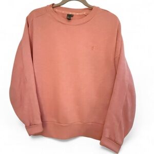 Sweaty Betty Women's Pale Pink Crewneck Sweatshirt - Size Small (oversized fit)